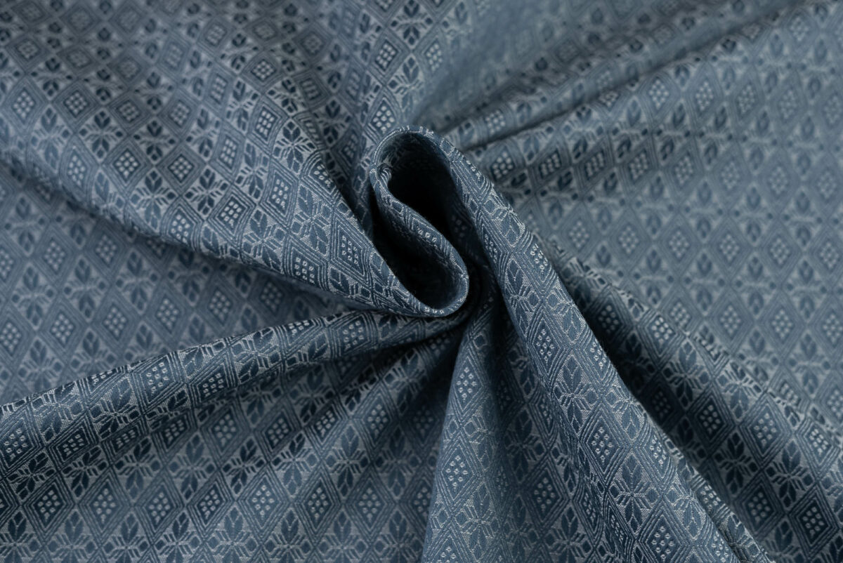 Baumwolljaquard blau Allover