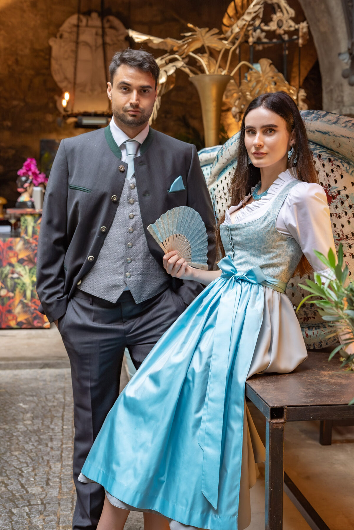 Heimatwerk Festdirndl Jade – Bild 3