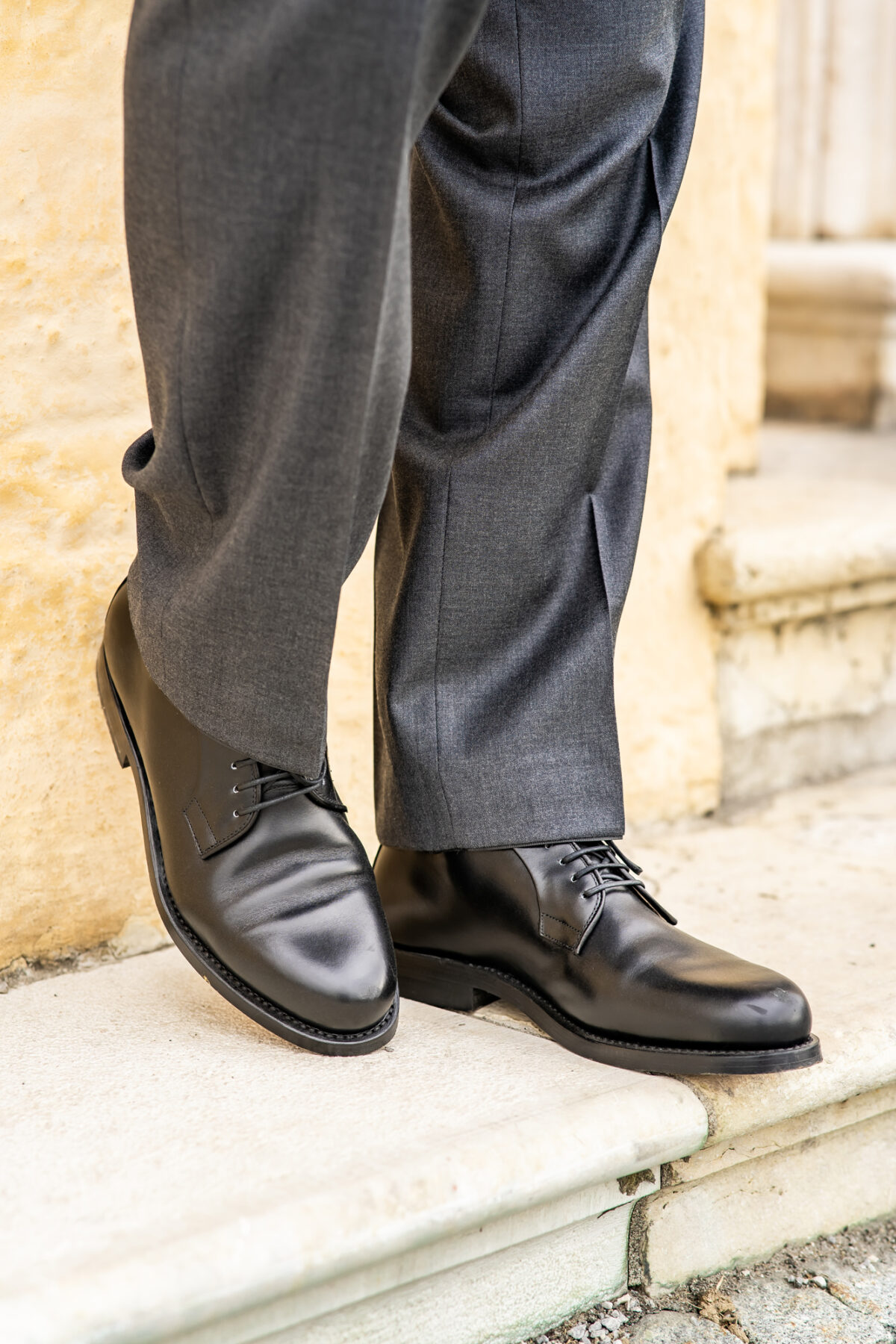 eleganter Herrenschuh schwarz – Bild 2