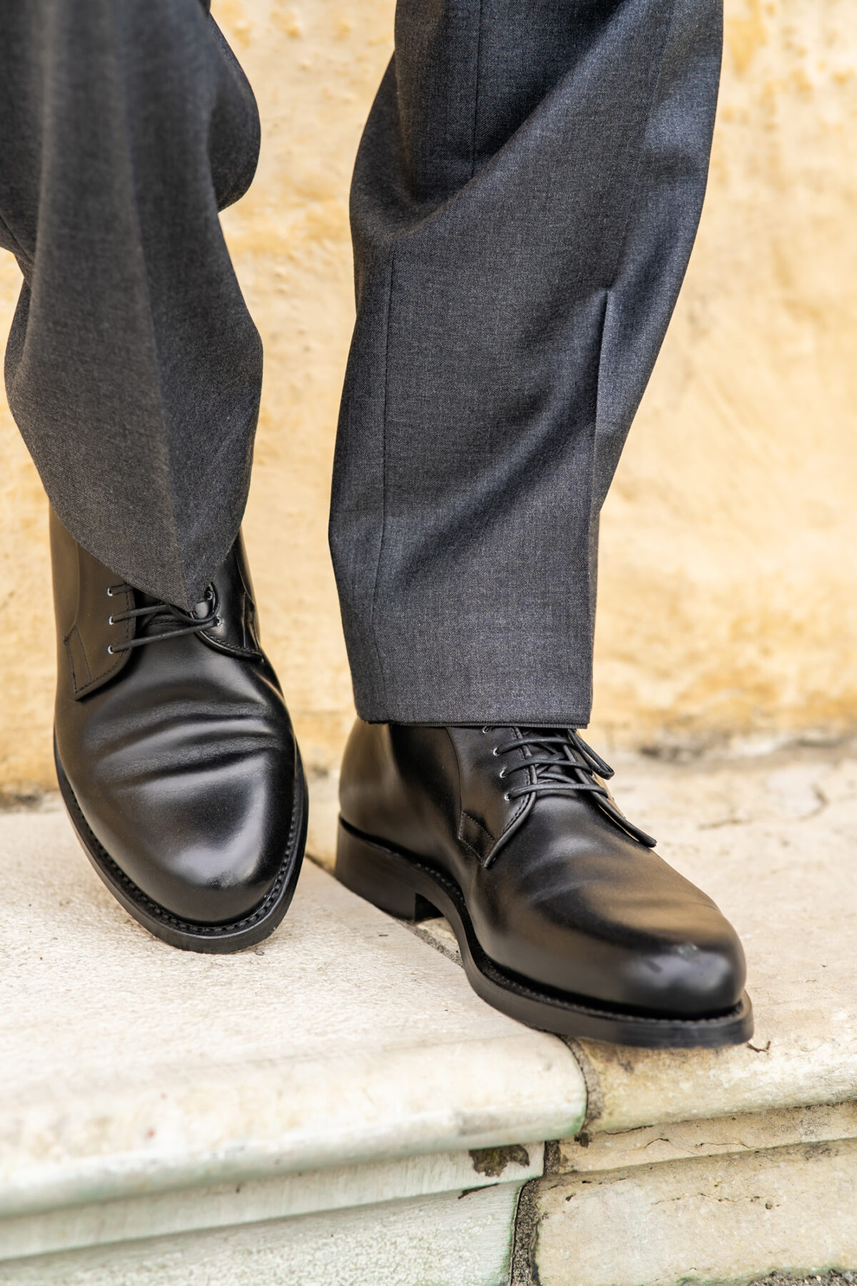 eleganter Herrenschuh schwarz – Bild 3