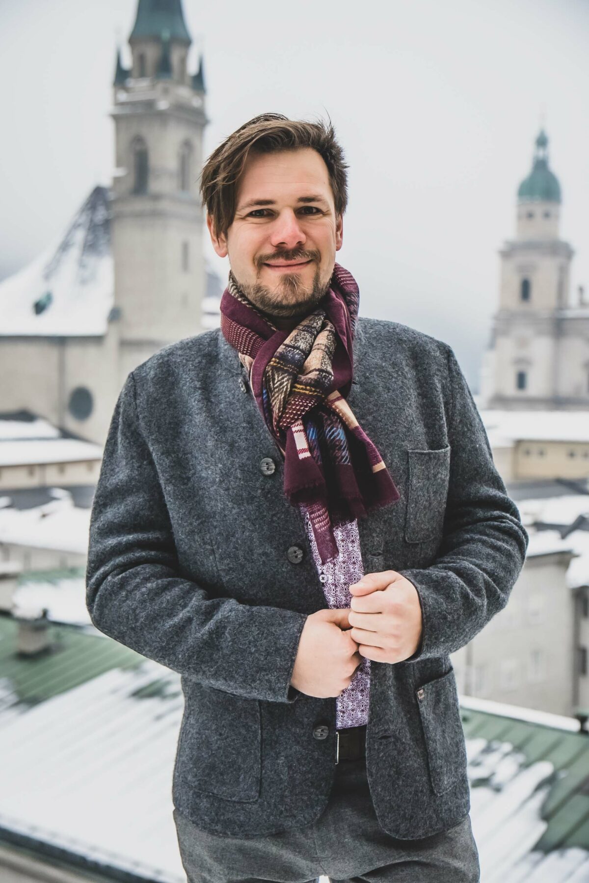 Walkjacke mit Ellbogenpatches – Bild 3