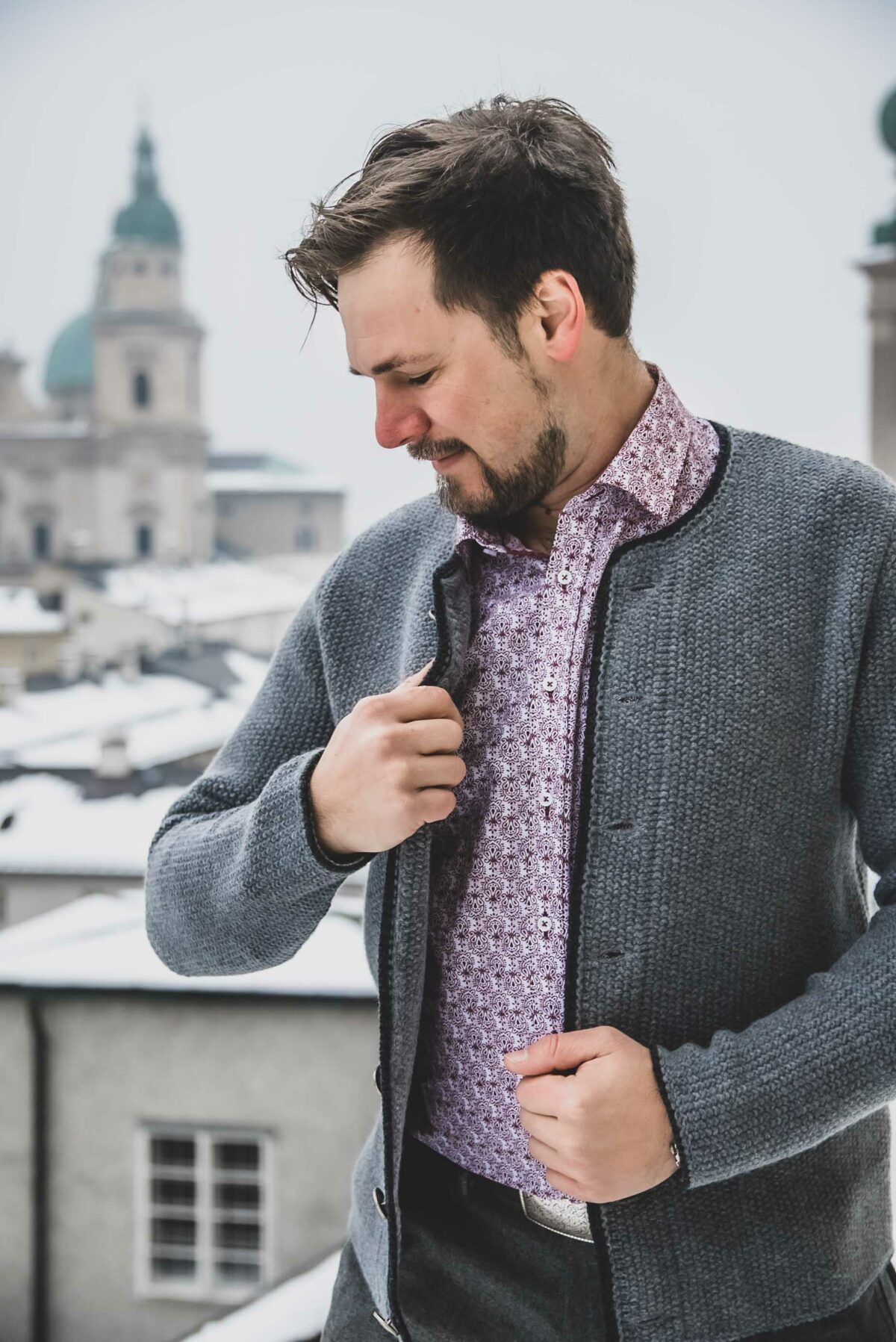 Herrenstrickjacke – Bild 2