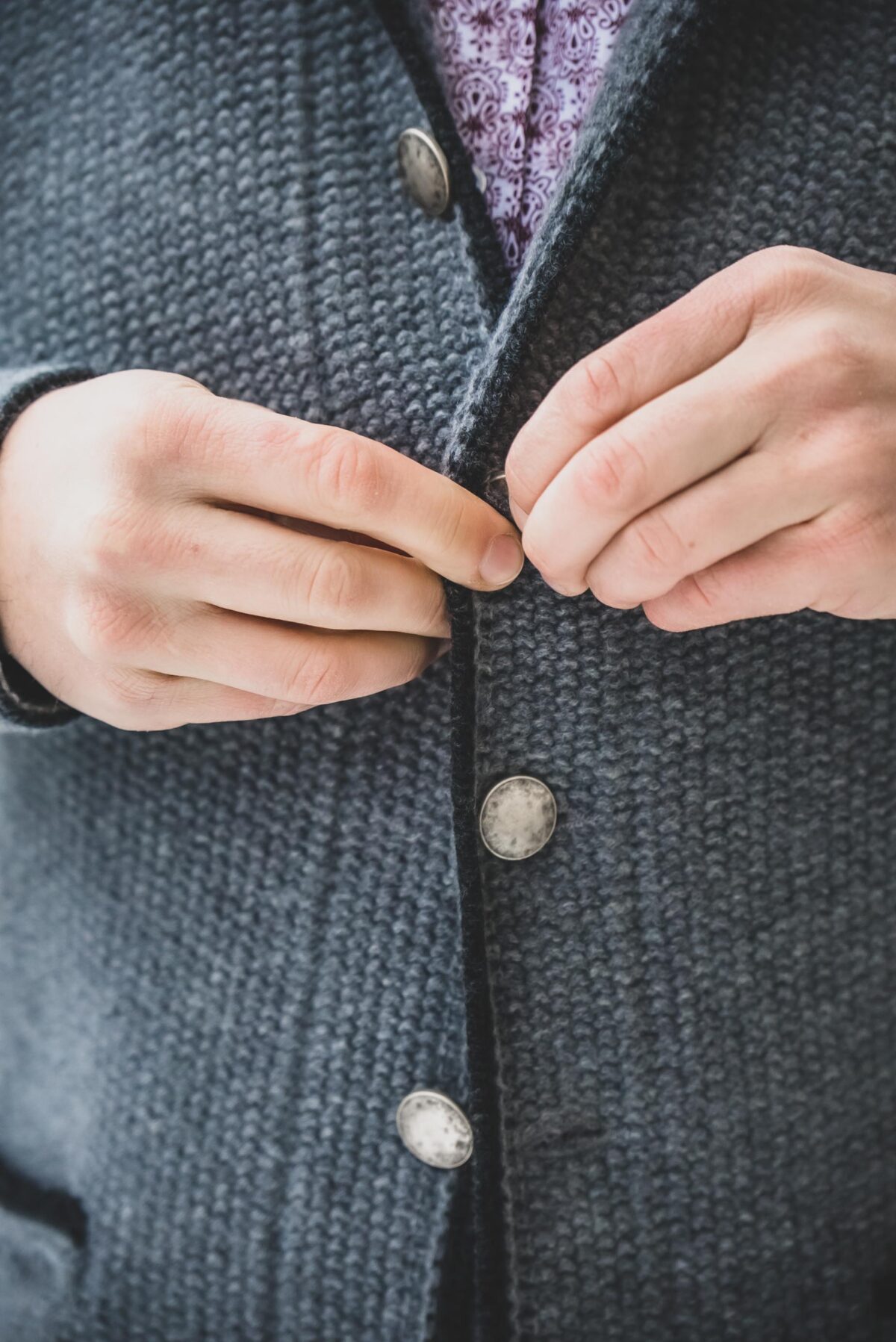 Herrenstrickjacke – Bild 4