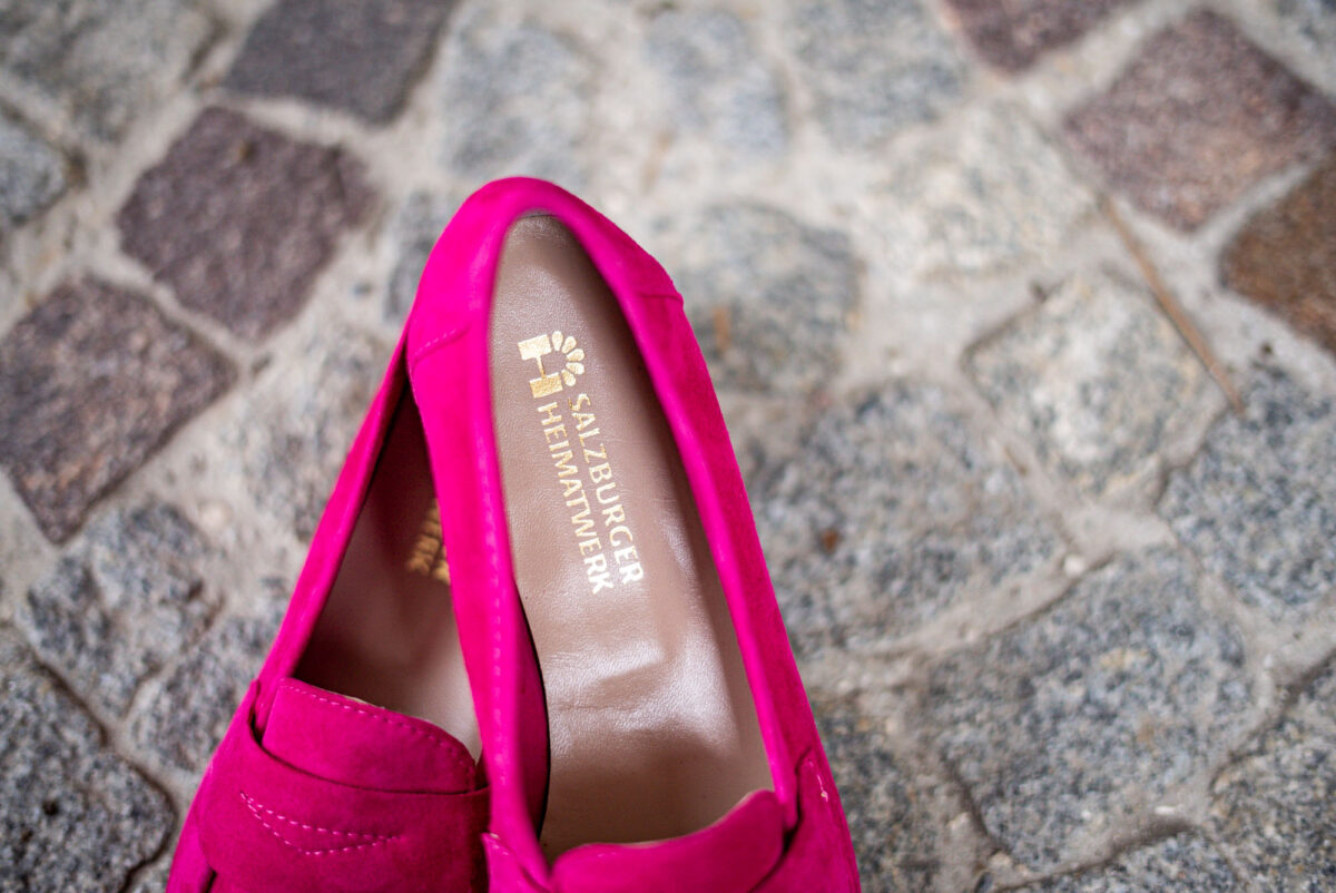 Leder Damenschuh Pink – Bild 4