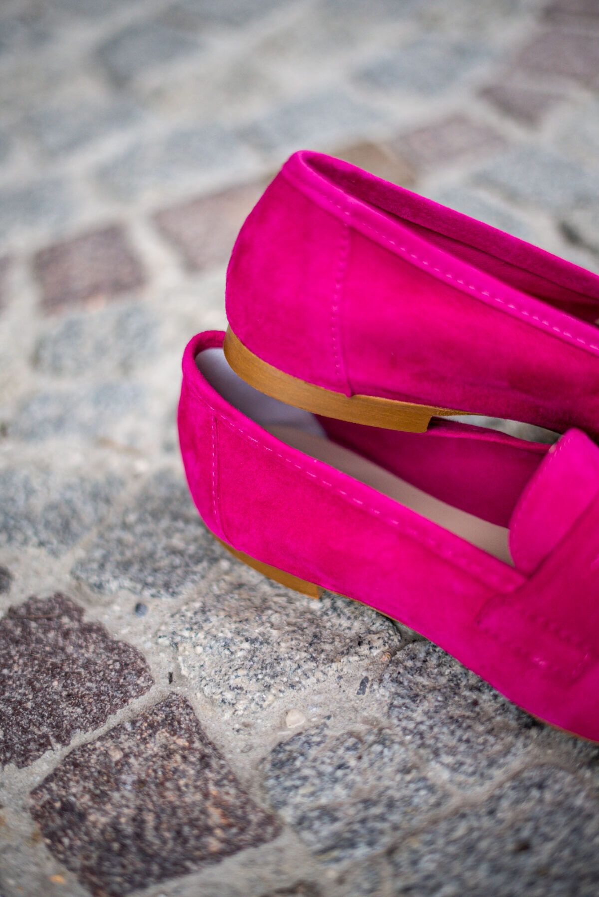 Leder Damenschuh Pink – Bild 3