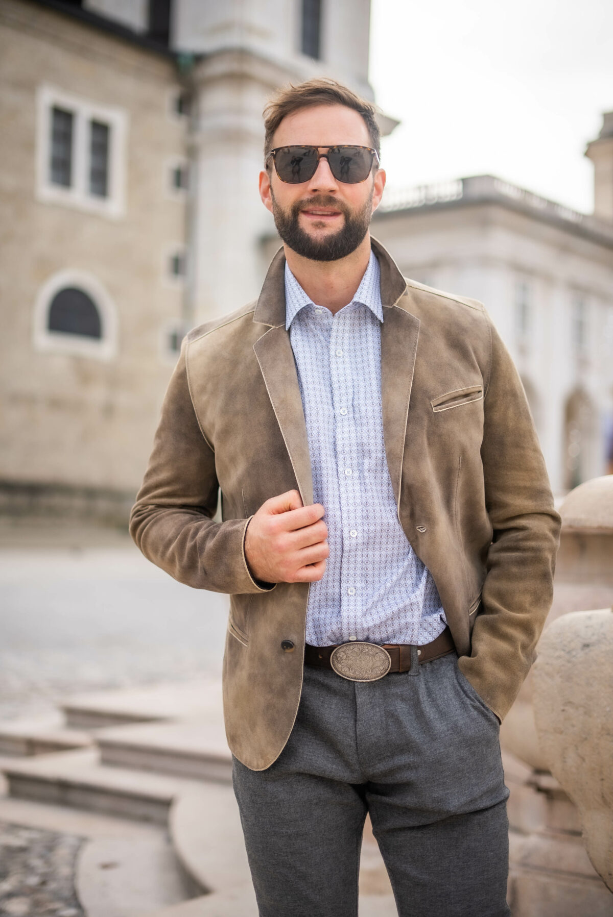 Hirschlederjacke