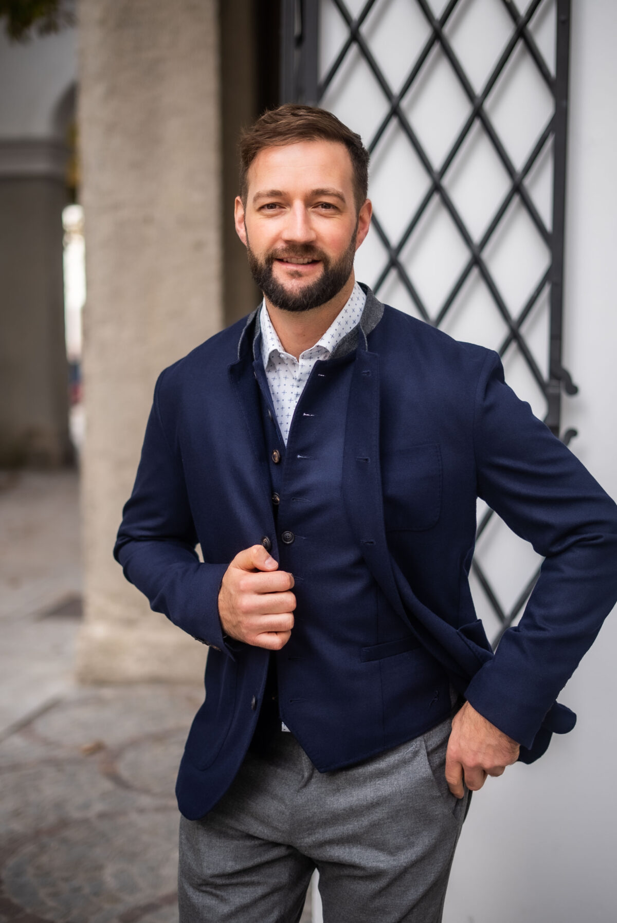Sportliches Sakko dunkelblau