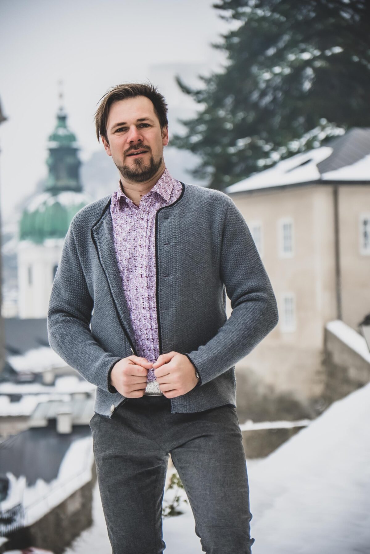 Herrenstrickjacke