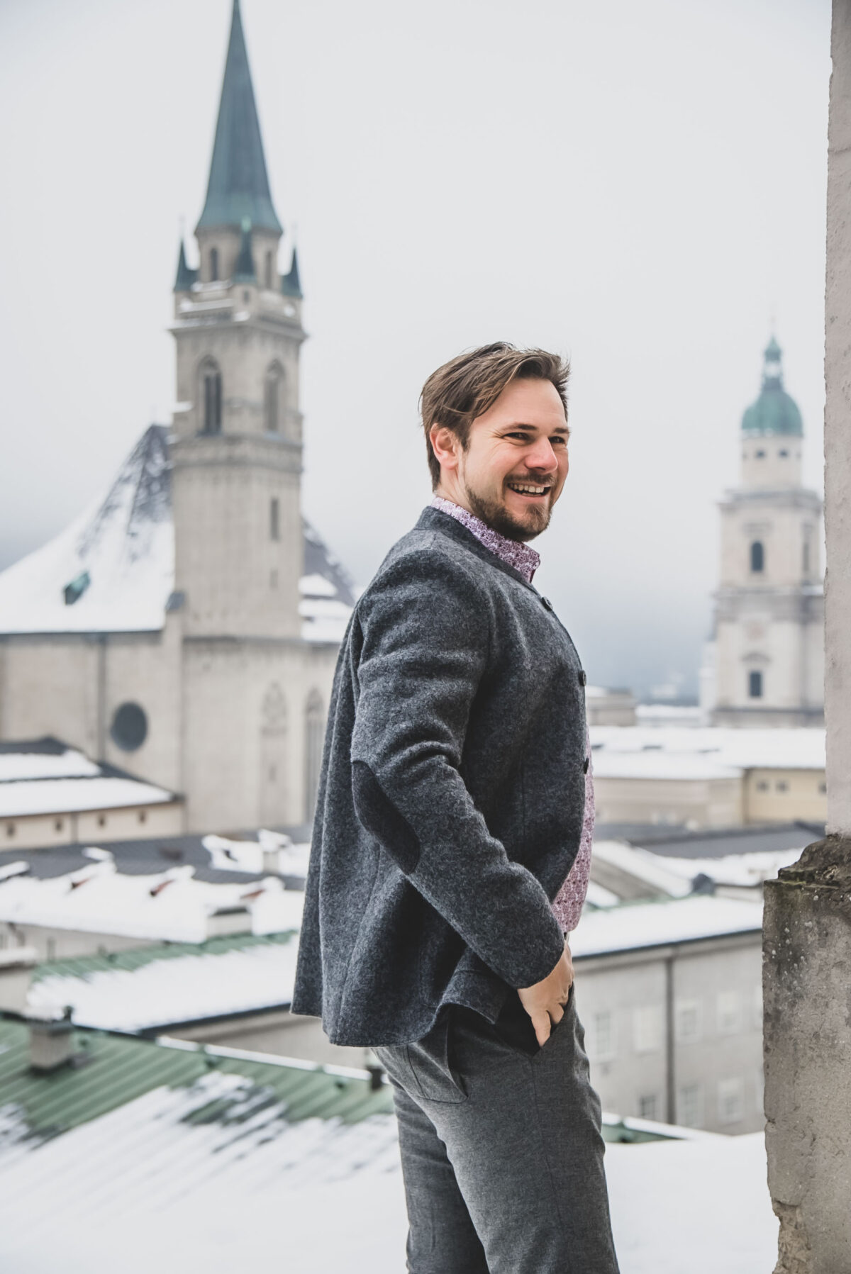 Walkjacke mit Ellbogenpatches