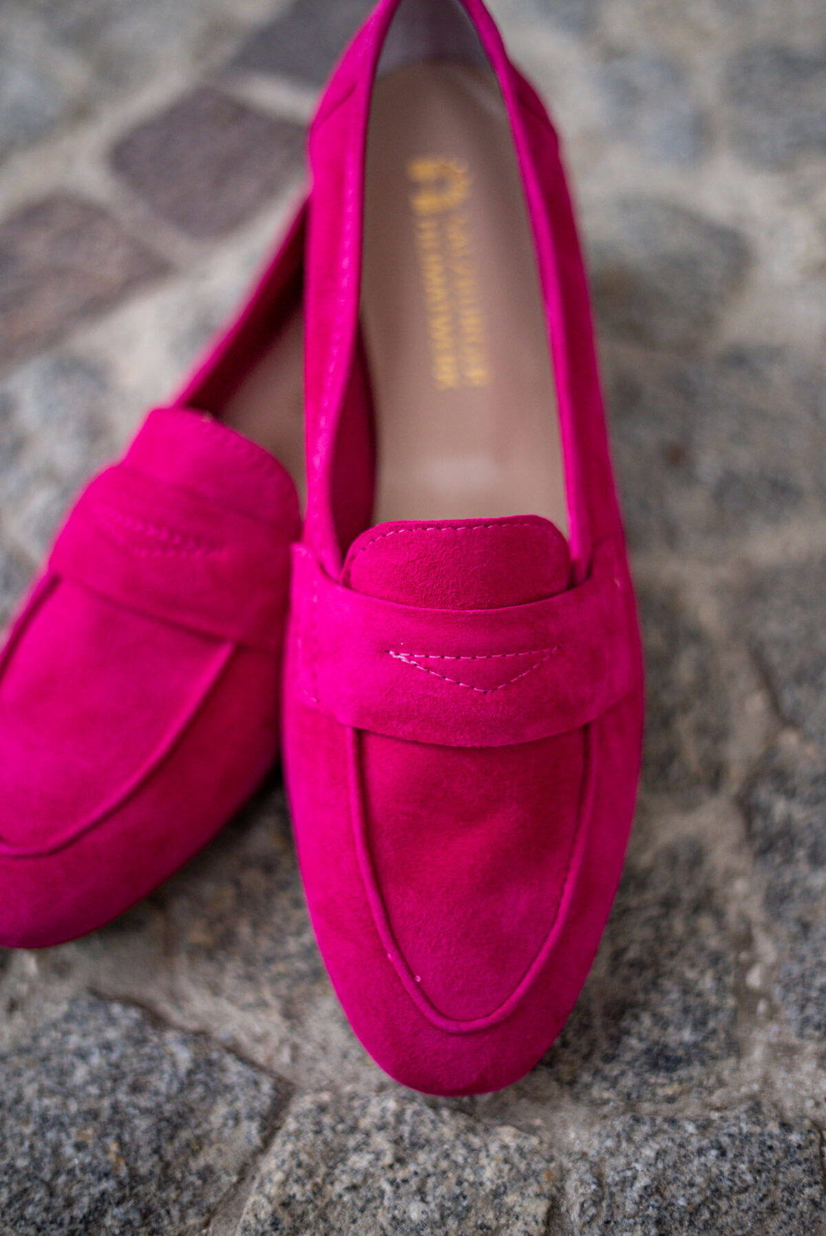 Leder Damenschuh Pink