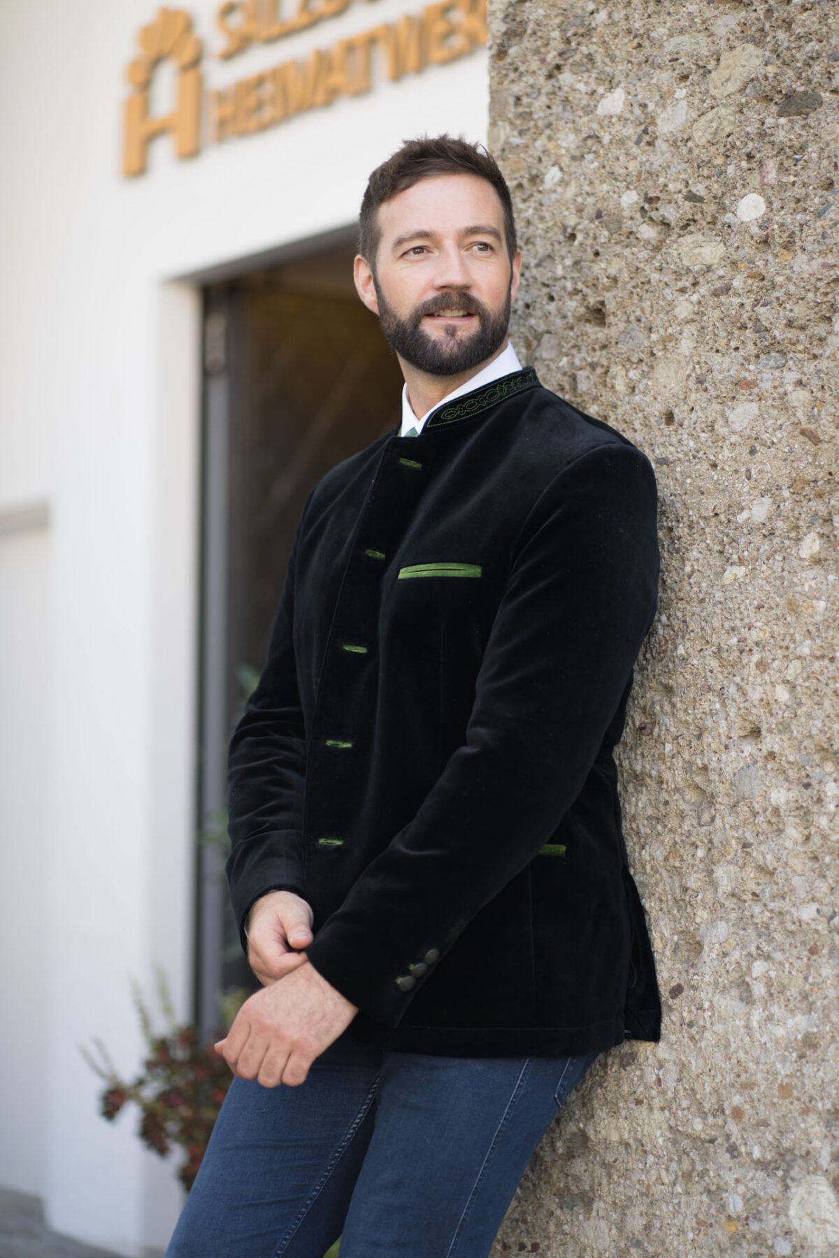 Herrenjacke aus Samt
