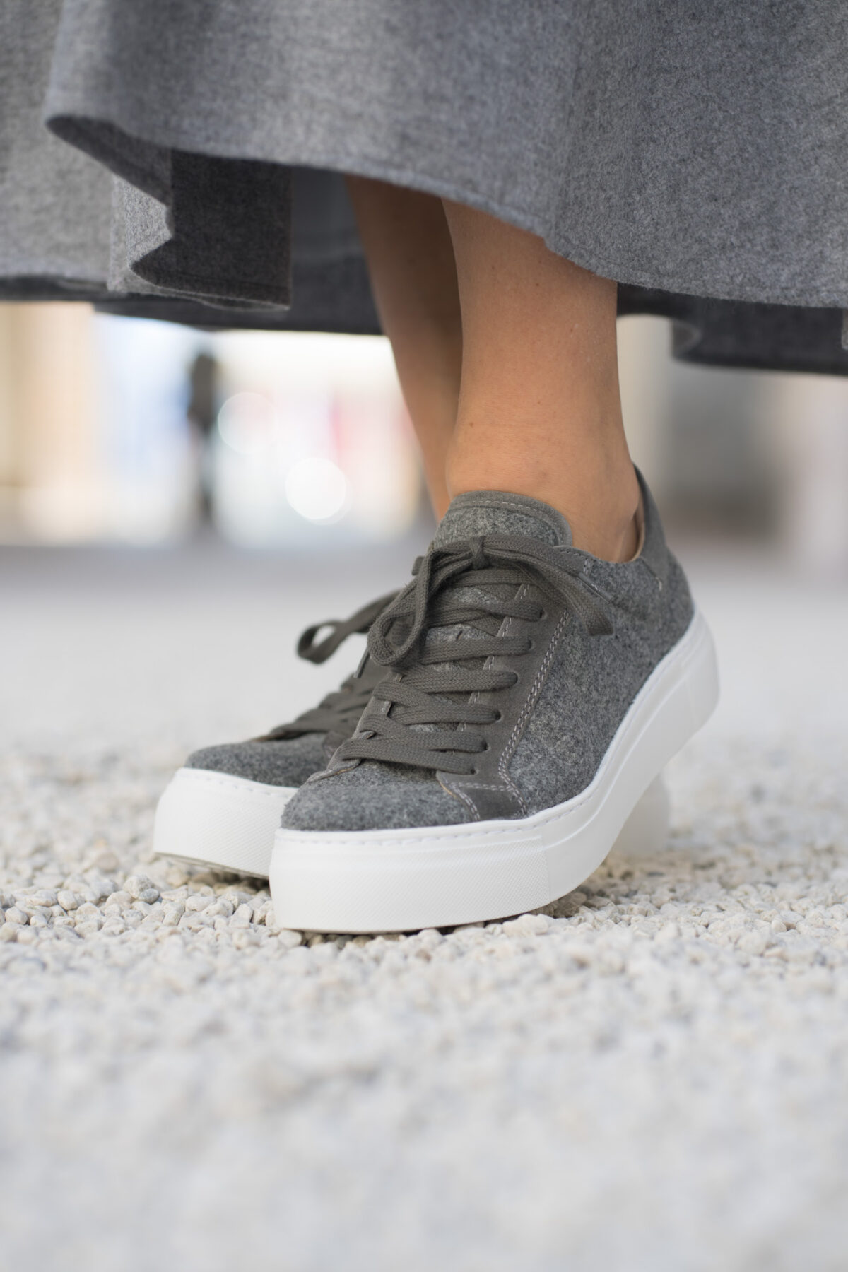Damensneaker Loden grau