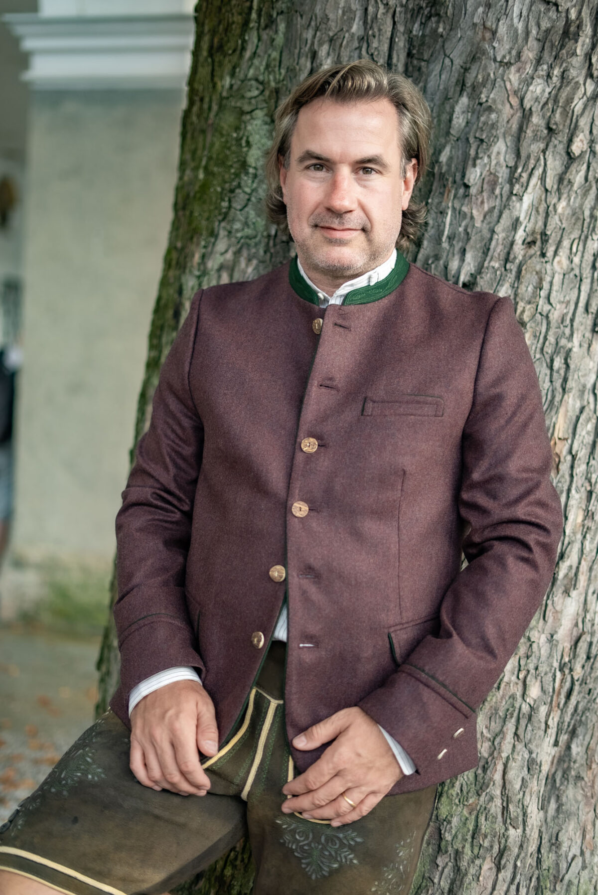 Herrenjacke bordeaux