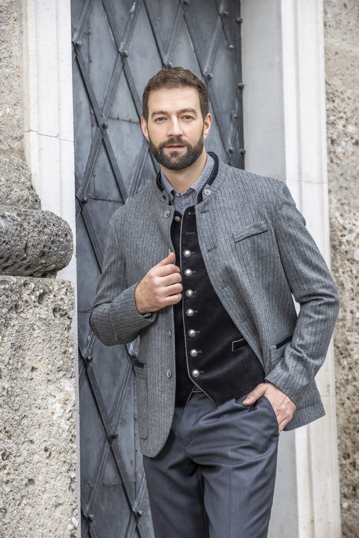 Herrenjacke Fischgrad