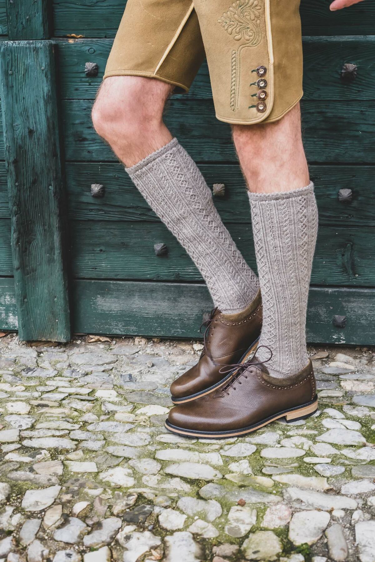 Herrenschuh Glattleder aus Anitkbock – Bild 2