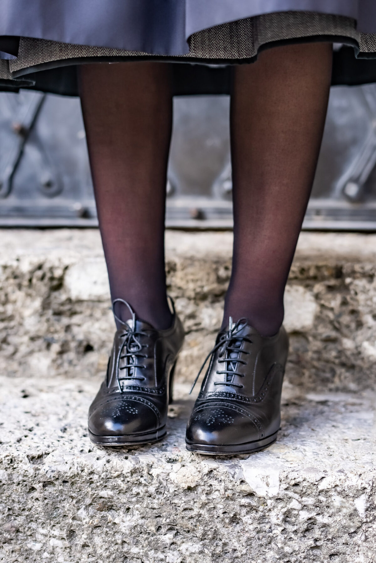 elegante Pumps in Ziegenvelour schwarz – Bild 3