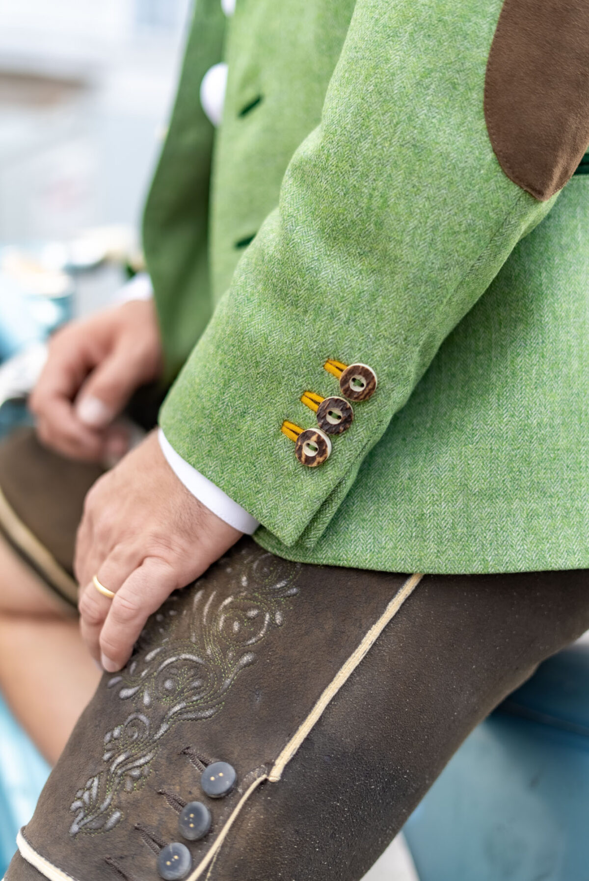 Herrenjacke grün – Bild 3