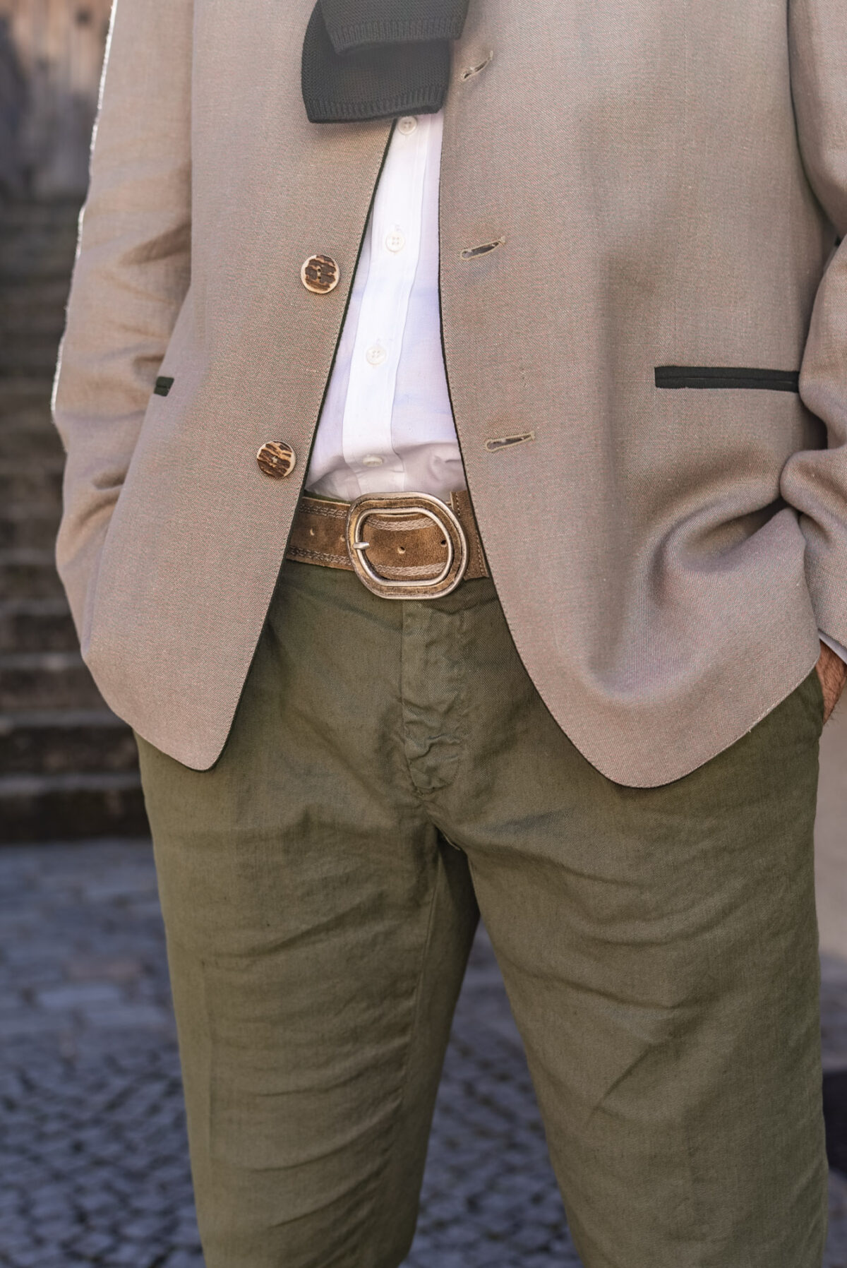 Herrenhose olive – Bild 2