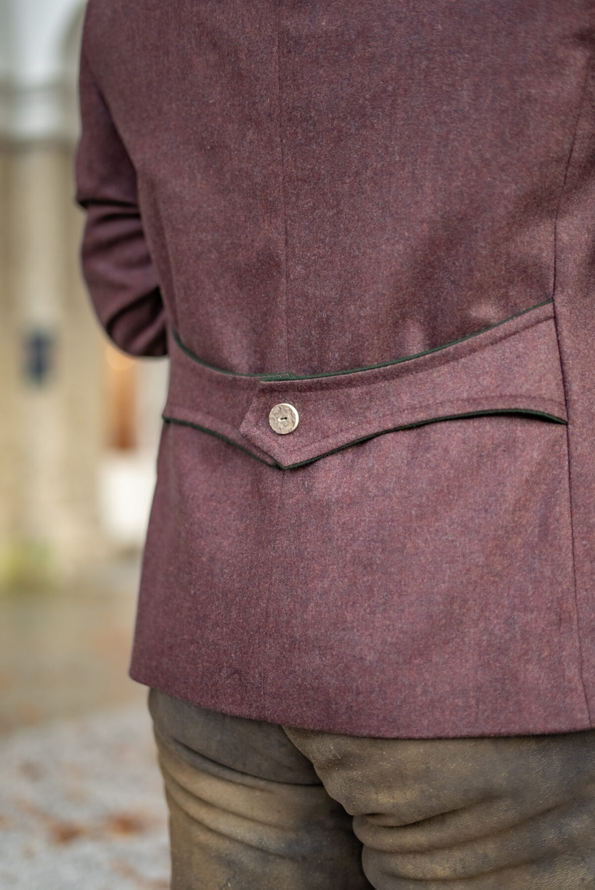 Herrenjacke bordeaux – Bild 3