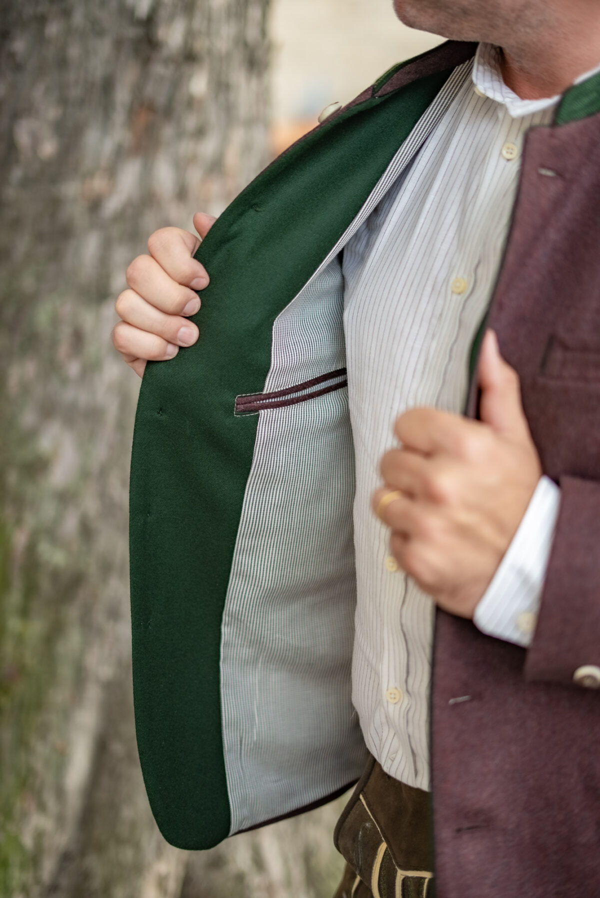 Herrenjacke bordeaux – Bild 5