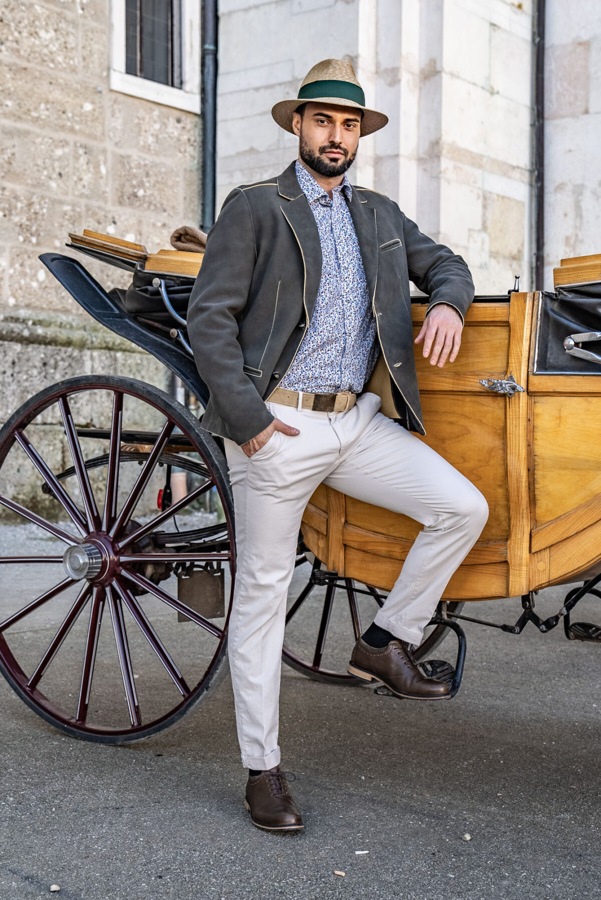 Herrenhose beige – Bild 4