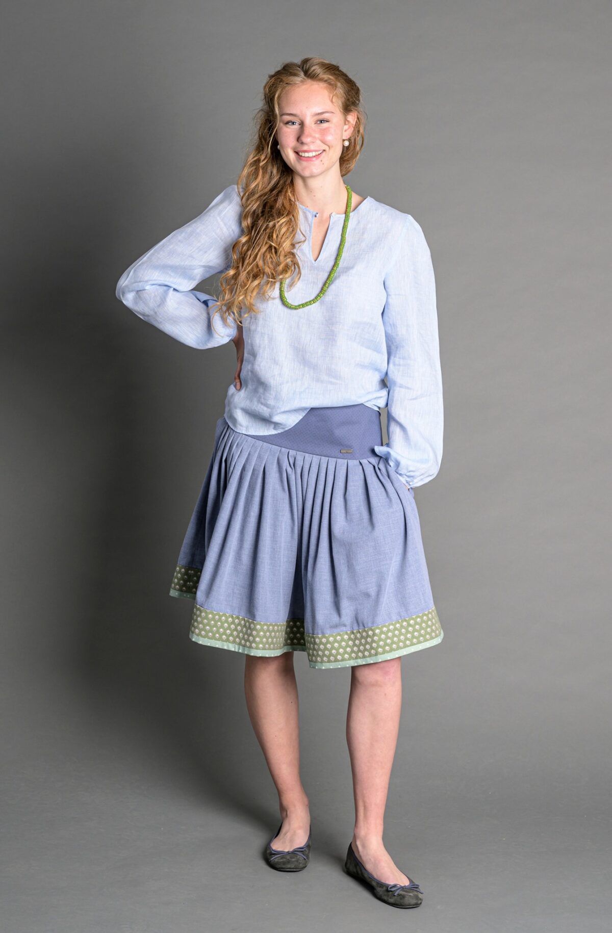 Rock "Wiadawind"  blau