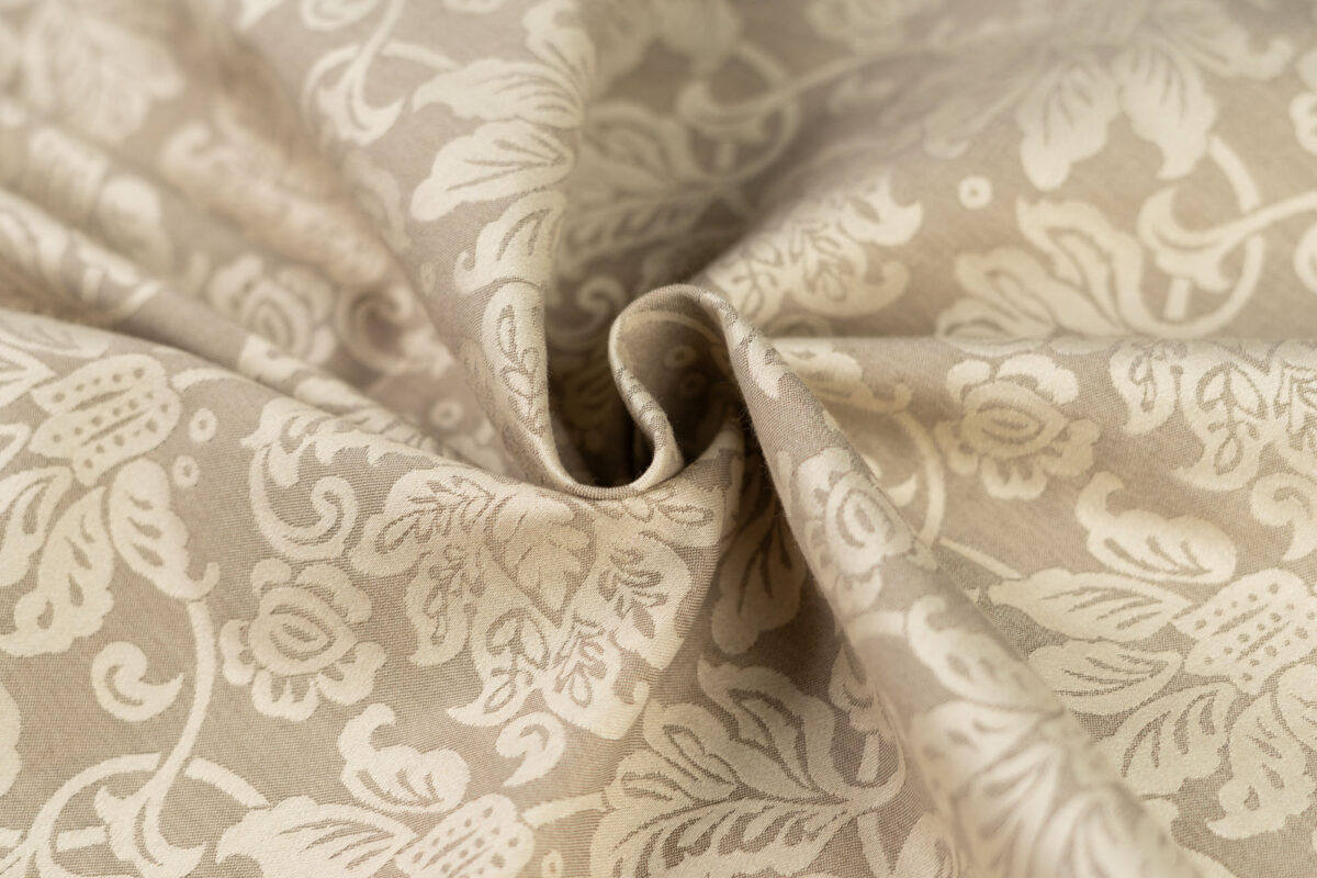 Baumwollsstoff taupe Allover