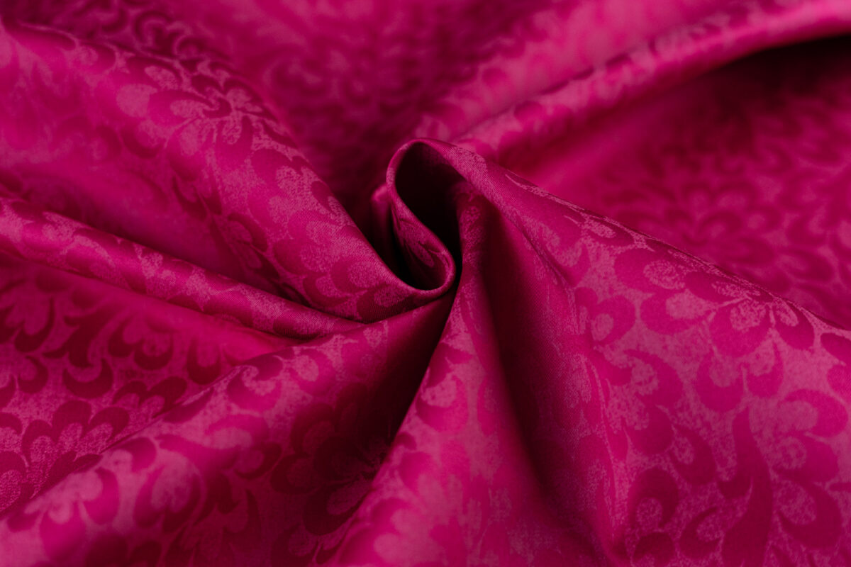 Baumwollsatin pink Modeldruck