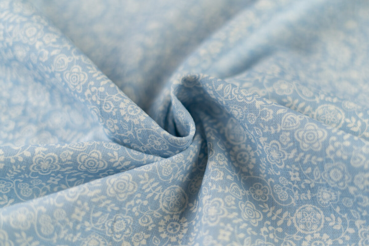 Halbleinen blau Allover