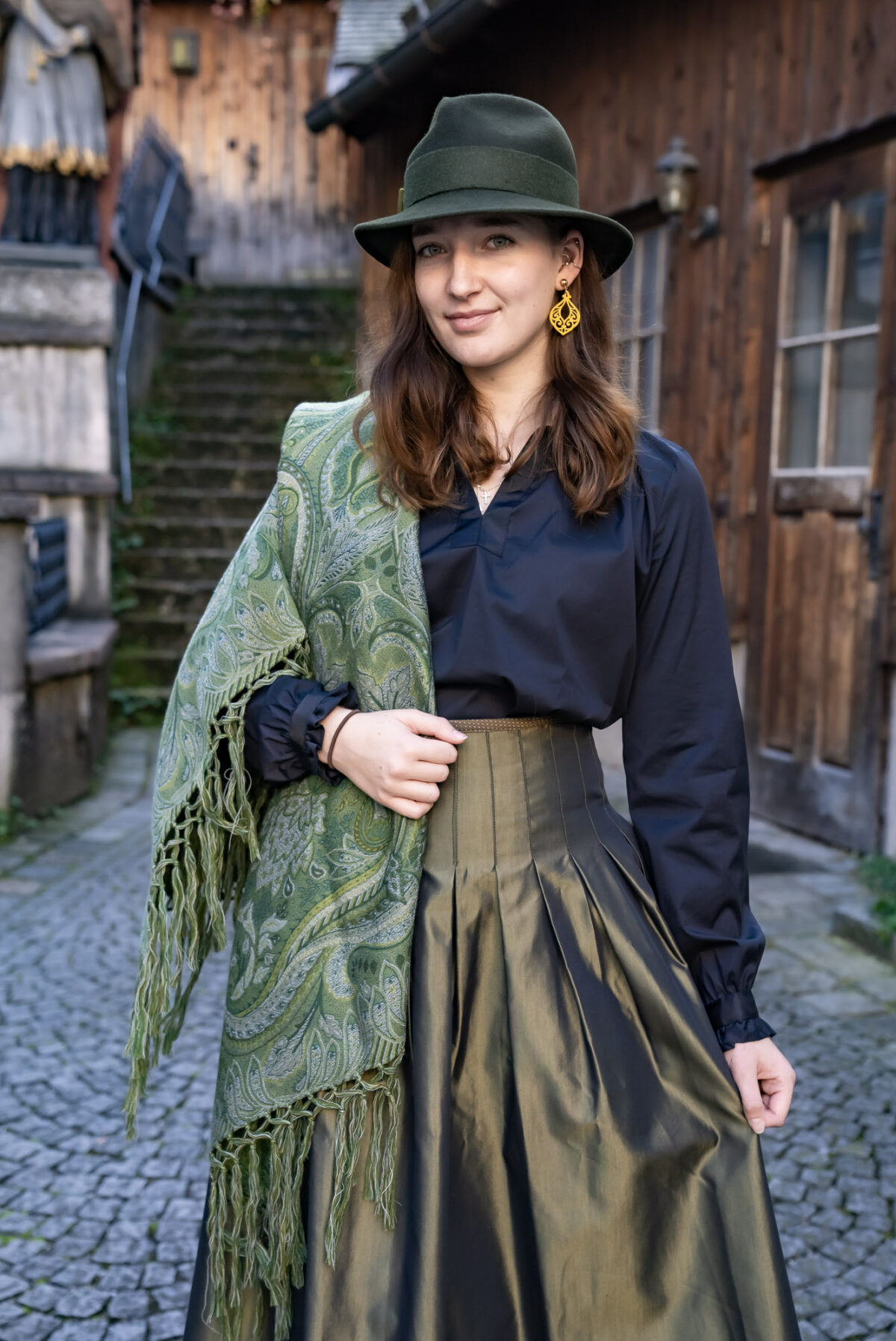 Schwarze Damenbluse – Bild 2
