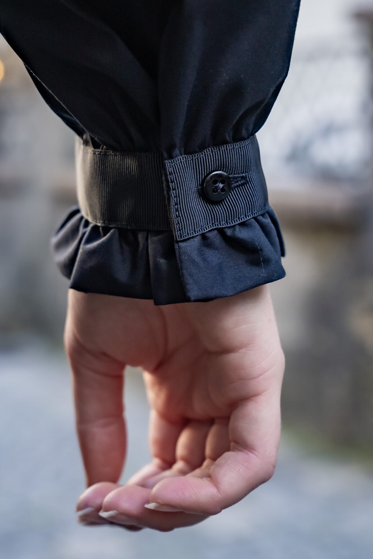 Schwarze Damenbluse – Bild 4