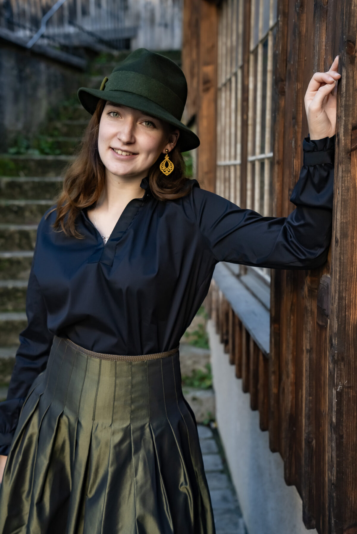 Schwarze Damenbluse – Bild 3