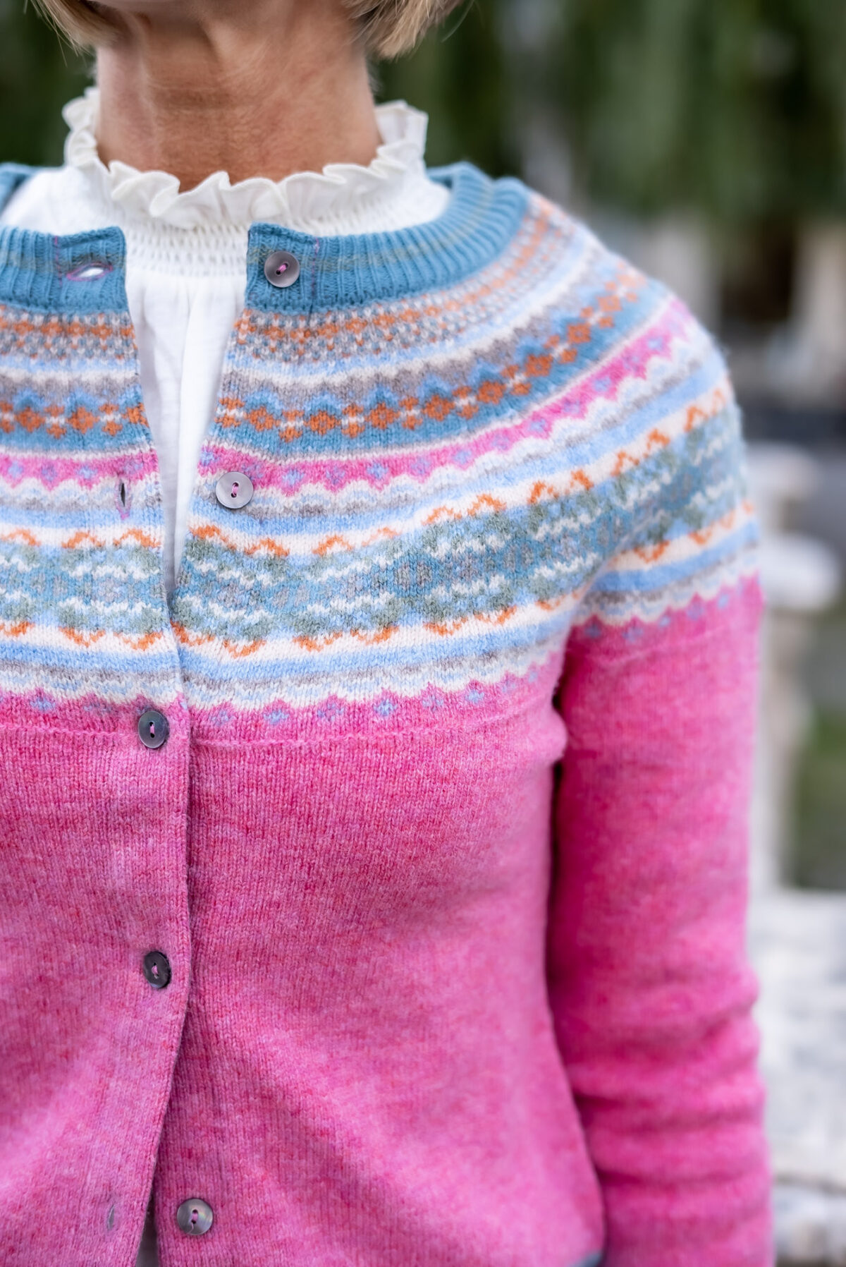 Strickjacke pink – Bild 4