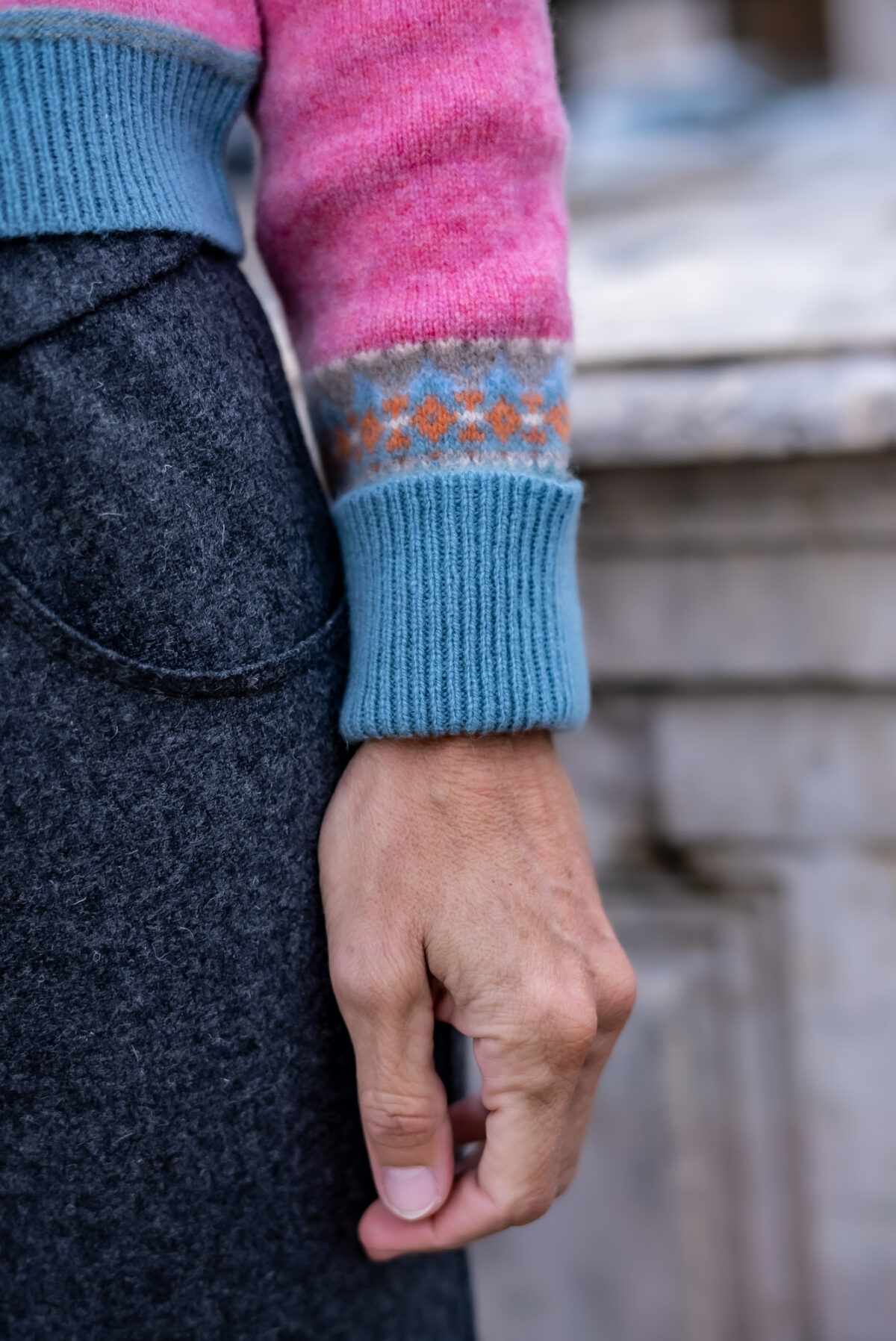 Strickjacke pink – Bild 3