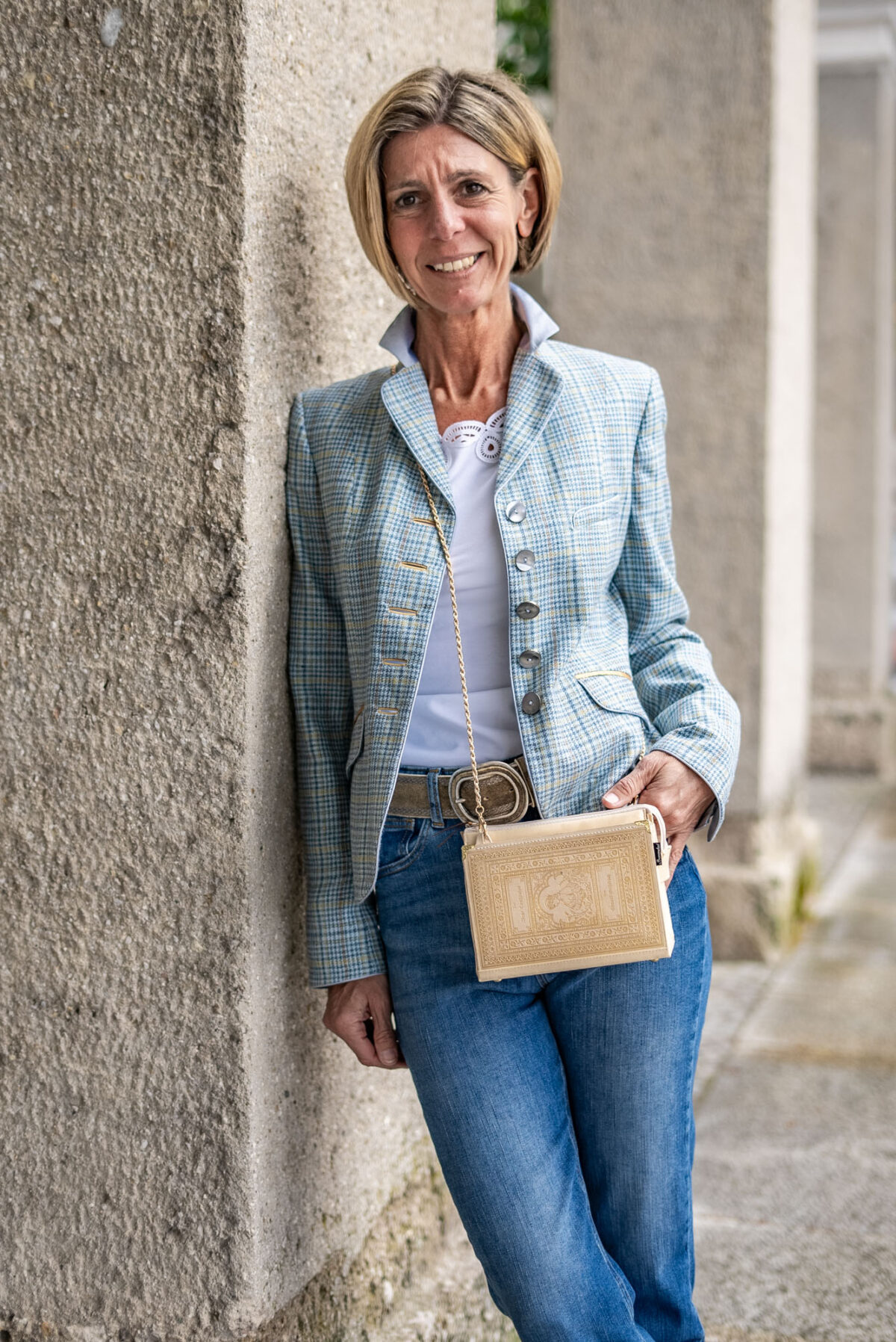 Damenblazer Seide-Baumwolle
