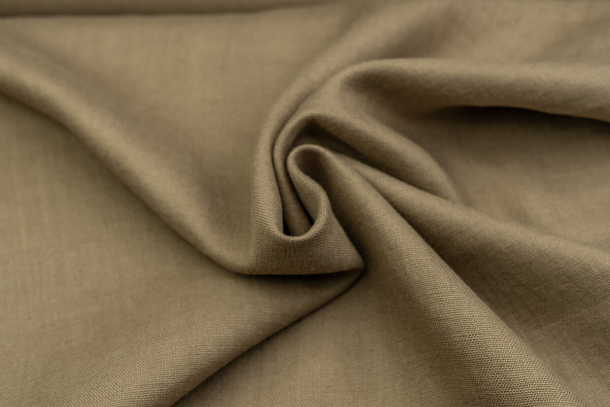 Reinleinen taupe Uni