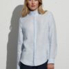 Leinenbluse mit Stehkragen – Bild 3