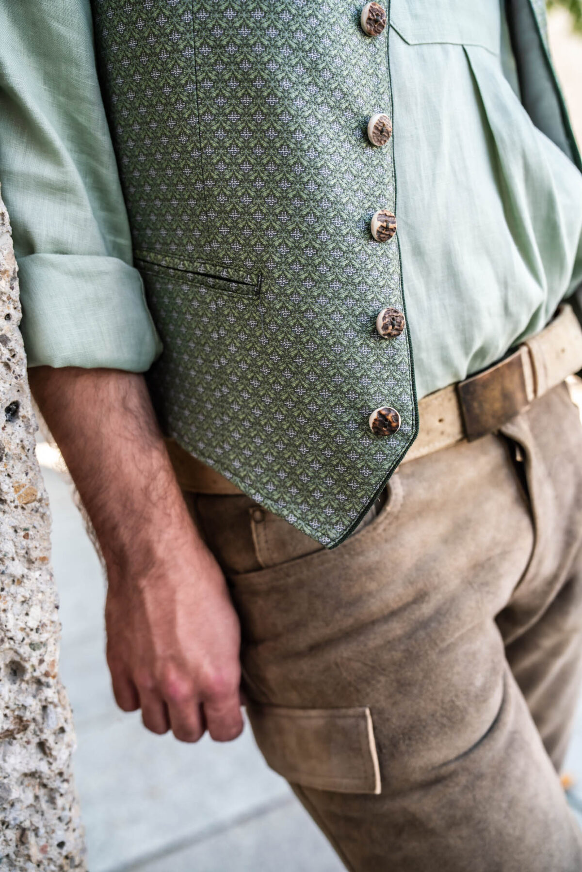 Ledershort aus Ziegenleder – Bild 4