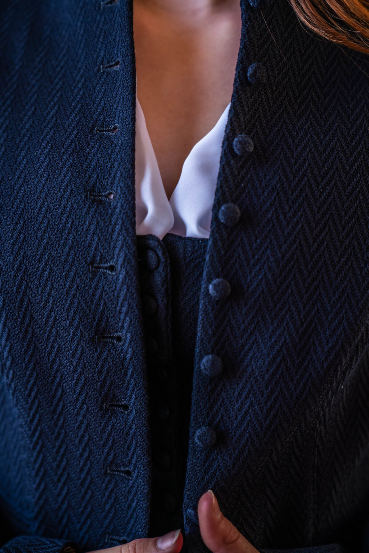 Damenmiederjacke in Nachtblau – Bild 5
