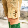 Hirschlederhose mit grüner Stickerei – Bild 5