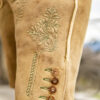 Hirschlederhose mit grüner Stickerei – Bild 4