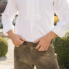 Ledershort Ziegenvelour – Bild 5