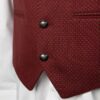 Weste mit Lodenstehkragen rot – Bild 2