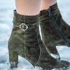 Stiefelette in Ziegenvelour – Bild 2