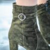 Stiefelette in Ziegenvelour – Bild 3