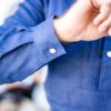 Herren Leinenpfoad mittelblau – Bild 2