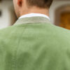 Jacke aus gewaschener Baumwolle grün mit grau – Bild 2