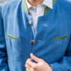 Jacke aus Reinleinen blau – Bild 5