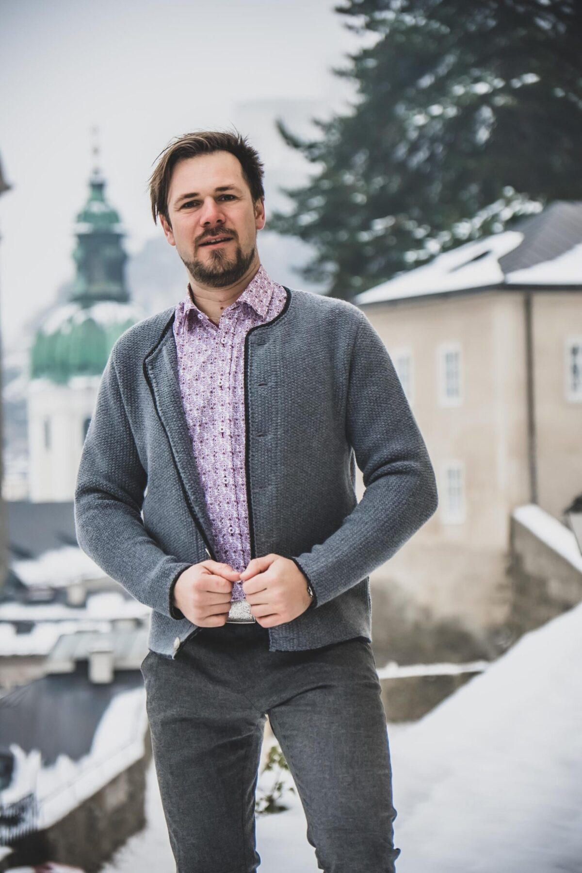 Herrenstrickjacke