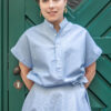 Baumwoll Bluse oversize – Bild 2